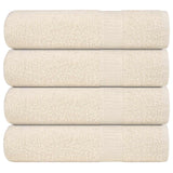 Essuie-mains 4 pcs crème 50x100 cm 360 g/m² 100% coton