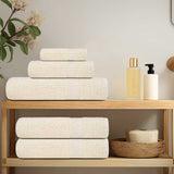 Shower towels 2 pcs cream 70x140 cm 360 g/m² 100% cotton