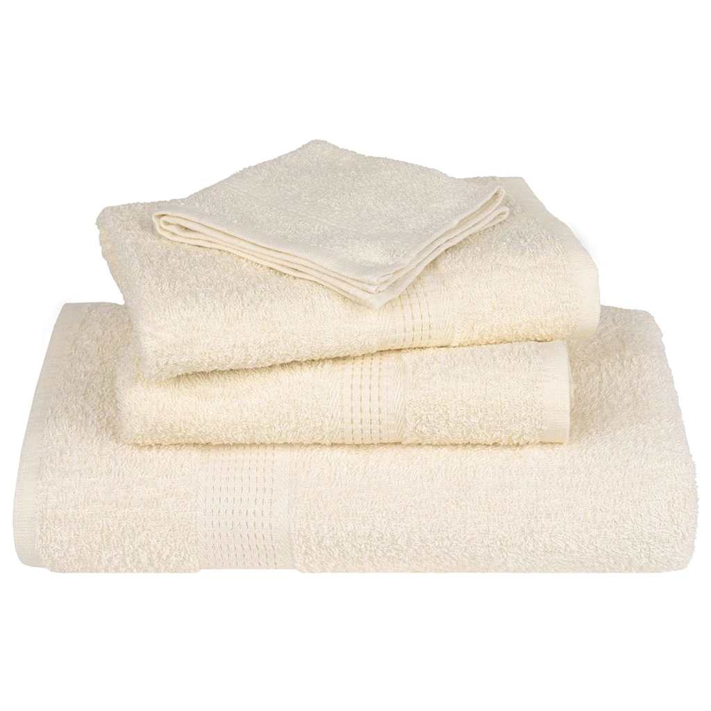 Serviettes de bain 2 pcs crème 100x150 cm 360 g/m² 100% coton