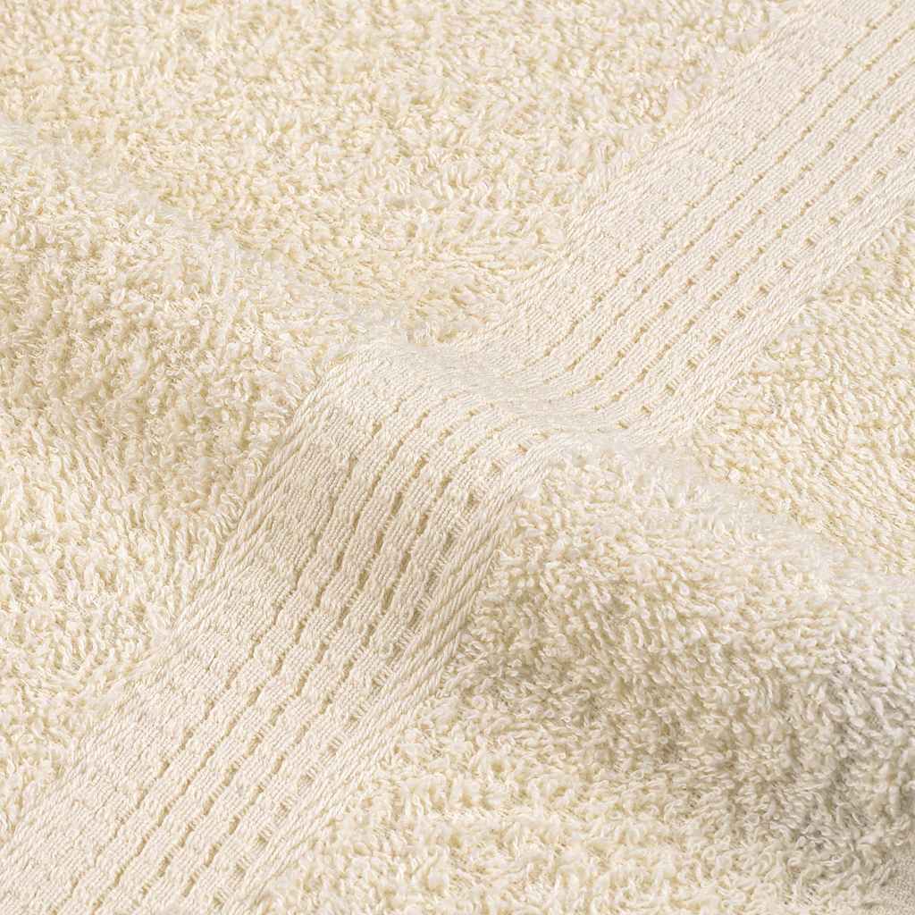 Serviettes de sauna 4 pcs crème 80x200 cm 360 g/m² 100% coton