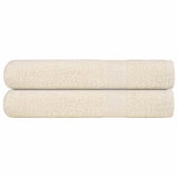 Serviettes 2 pcs crème 100x200 cm 360 g/m² 100% coton