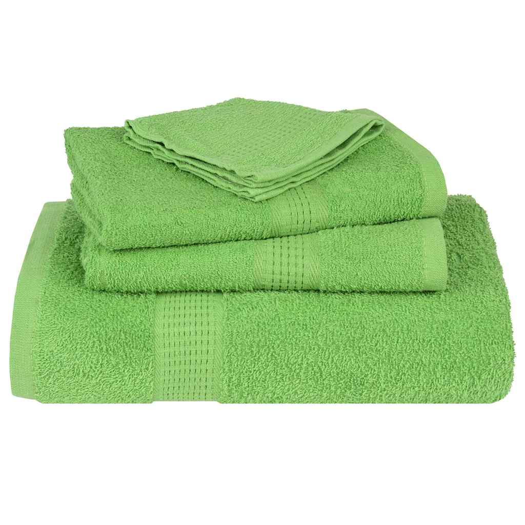 Serviettes de visage 2 pcs vert pomme 30x30 cm 100% coton