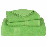 Serviettes d'invité 10pcs vert pomme 30x50cm 360g/m² 100% coton