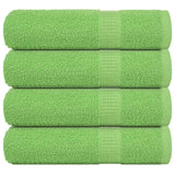 Essuie-mains 4 pcs vert pomme 50x100 cm 360 g/m² 100% coton