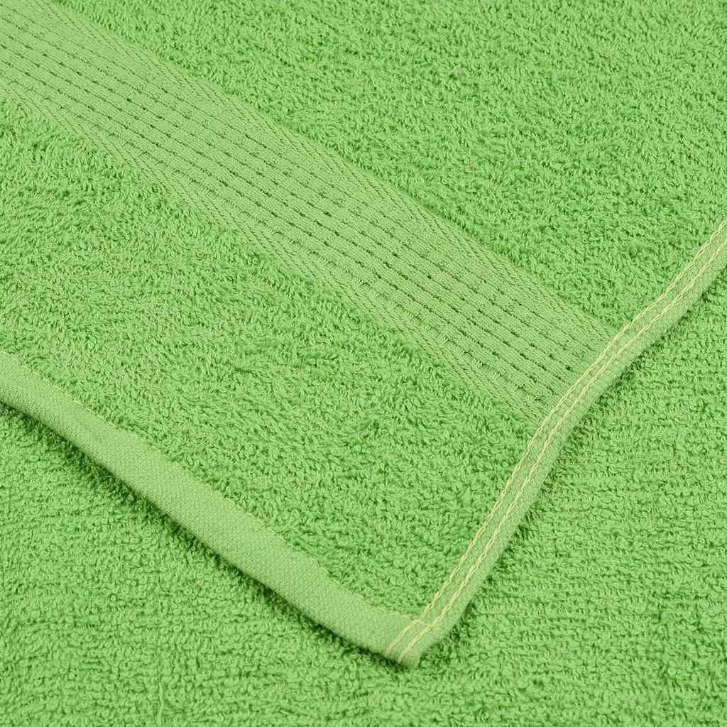 Essuie-mains 4 pcs vert pomme 50x100 cm 360 g/m² 100% coton