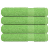 Serviettes de sauna 4 pcs vert pomme 80x200 cm 100% coton