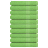 Serviettes de sauna 10 pcs vert pomme 80x200 cm 100% coton