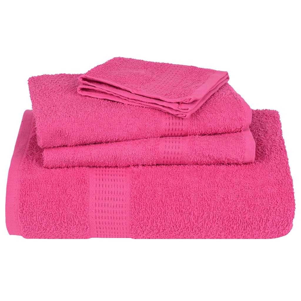 Serviettes de visage 2 pcs rose 30x30 cm 360 g/m² 100% coton