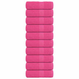 Gesichtstücher 10 Stück rosa 30x30 cm 360 g/m² 100 % Baumwolle