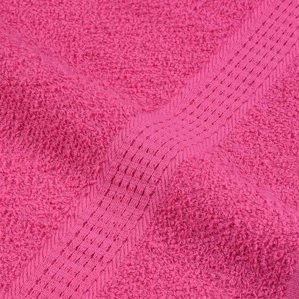 Serviettes de douche 10 pcs rose 70x140 cm 360 g/m² 100% coton