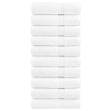 Serviettes de douche de qualité supérieure SOLUND 10 pcs blanc