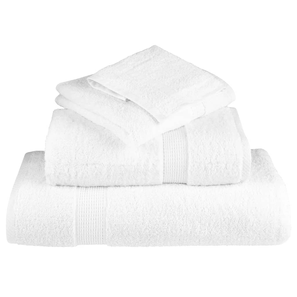 Serviettes de douche de qualité supérieure SOLUND 10 pcs blanc