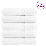 Serviettes de douche de qualité supérieure SOLUND 25 pcs blanc