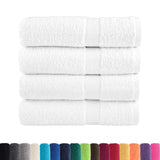 Serviettes de bain de qualité supérieure SOLUND 4 pcs blanc