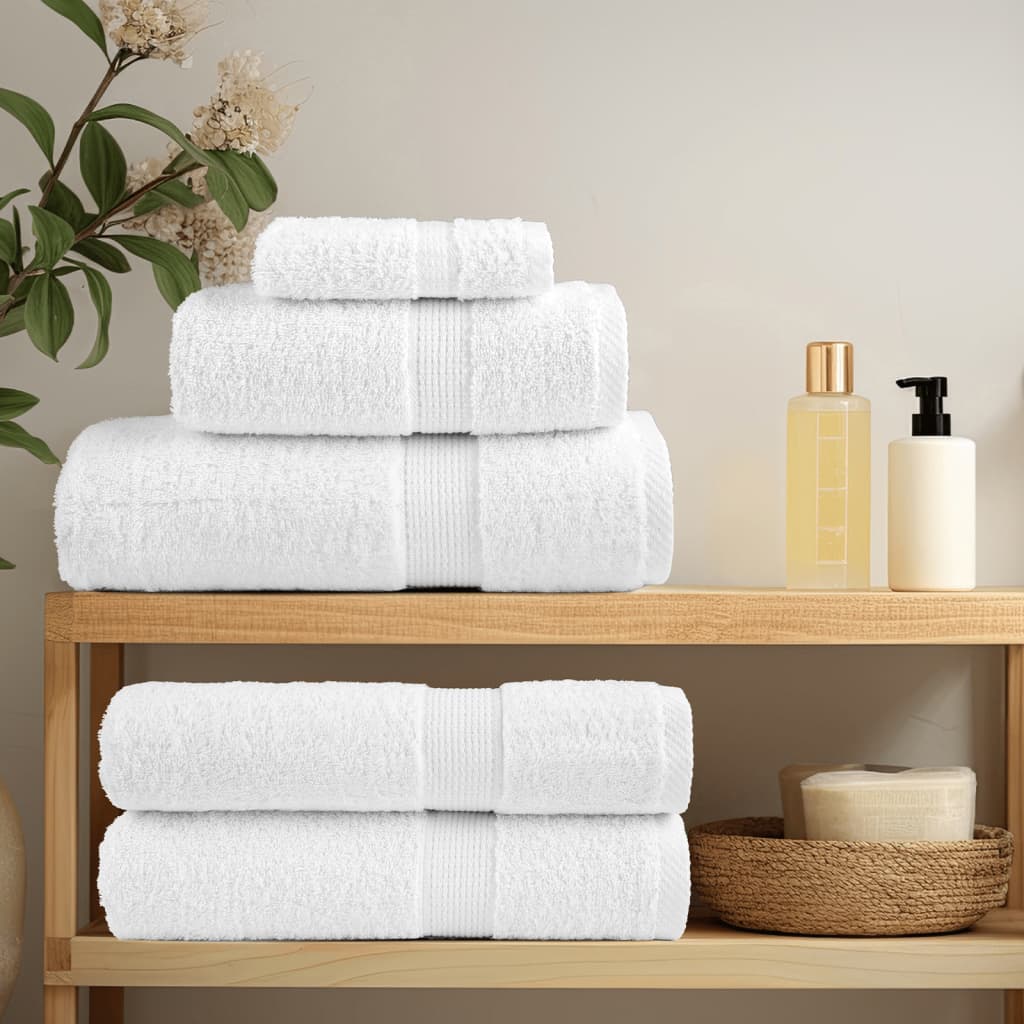 Serviettes de bain de qualité supérieure SOLUND 4 pcs blanc