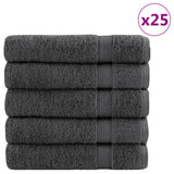 Serviettes de douche de qualité sup. SOLUND 25 pcs anthracite