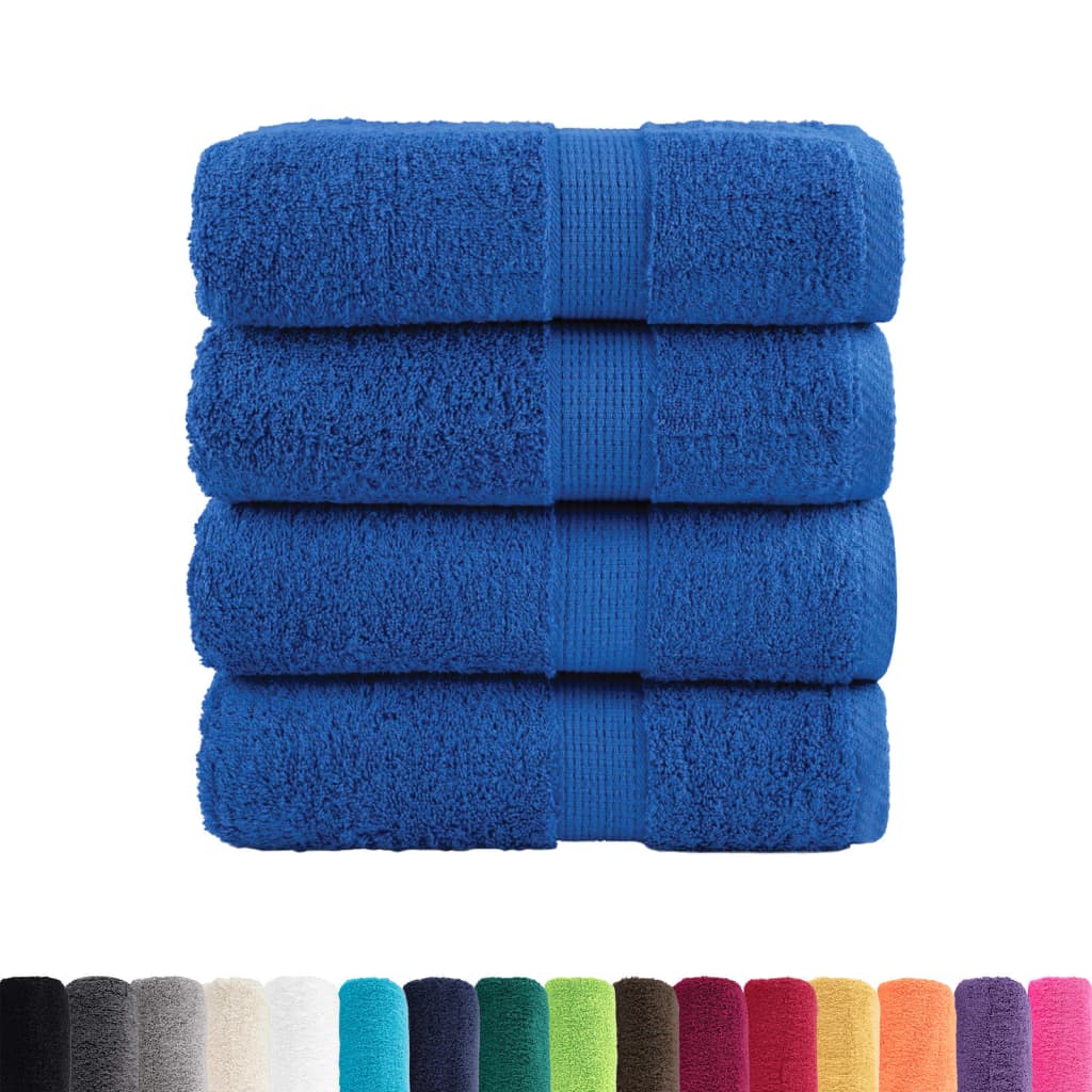 Serviettes de visage de qualité supérieure SOLUND 4 pcs bleu