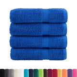 Serviettes de bain de qualité supérieure SOLUND 4 pcs bleu