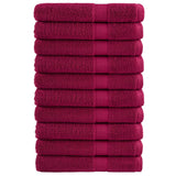 SOLUND Premium Sauna Towels 10pcs Burgundy