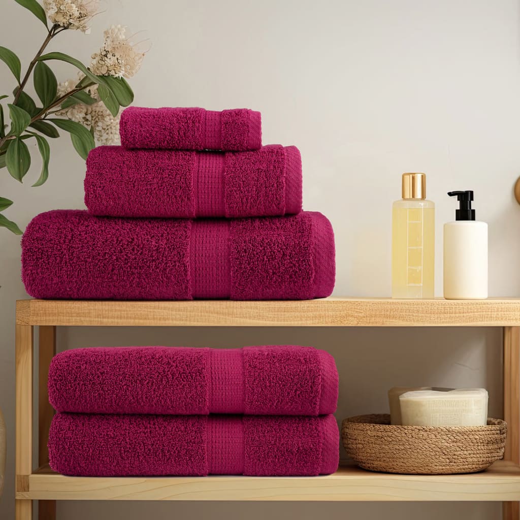 SOLUND Premium Sauna Towels 10pcs Burgundy