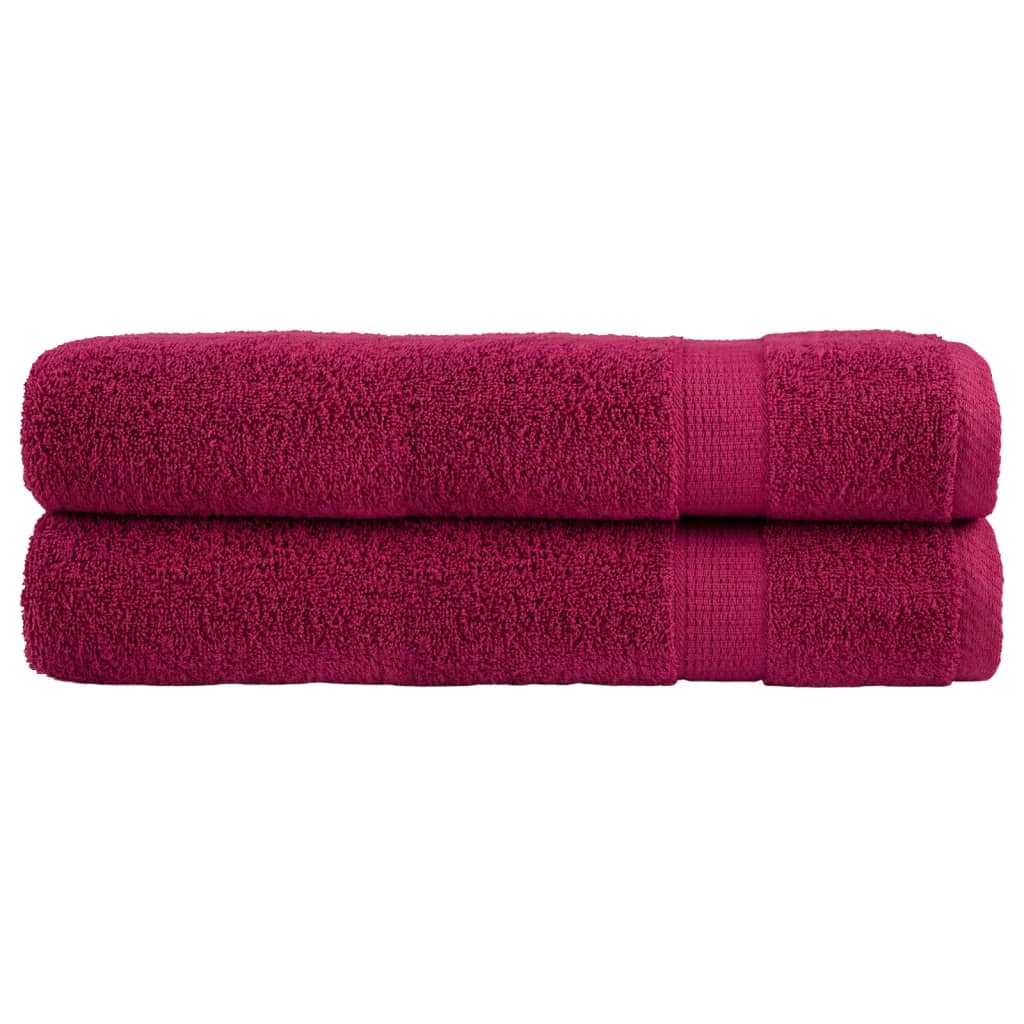 Serviettes de qualité supérieure SOLUND 2 pcs bordeaux 600 g/m²