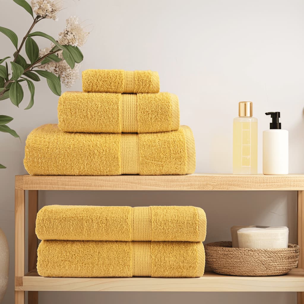 SOLUND Premium Shower Towels 4 pcs Gold