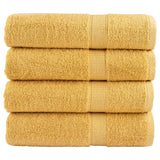 SOLUND Premium Bath Towels 4 pcs Gold