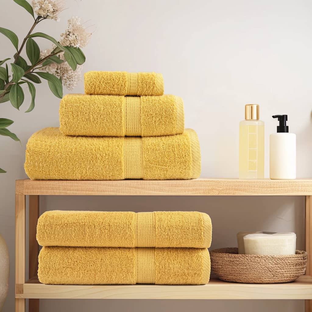 SOLUND Premium Bath Towels 4 pcs Gold