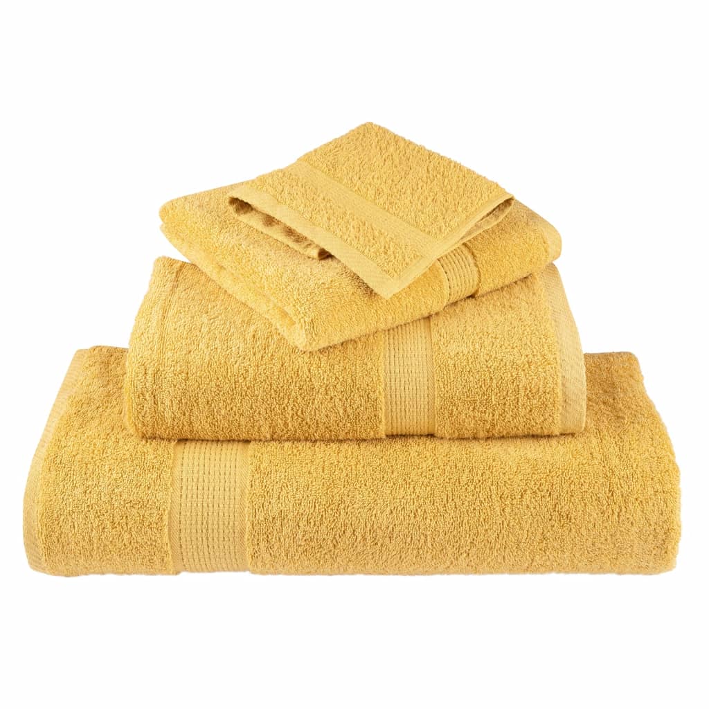 SOLUND Premium Bath Towels 4 pcs Gold