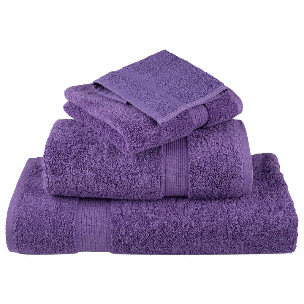 Serviettes de visage de qualité supérieure SOLUND 10 pcs violet