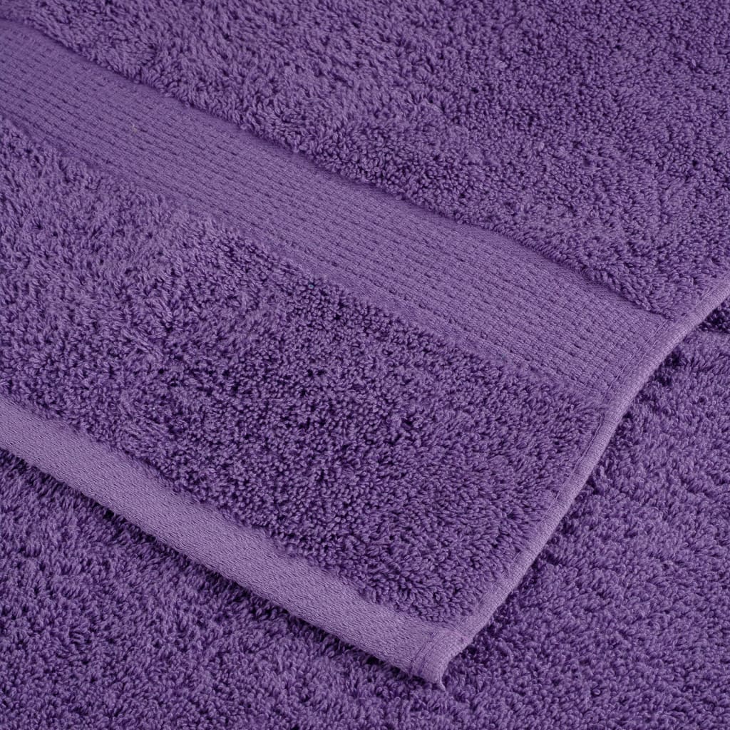 Serviettes de visage de qualité supérieure SOLUND 10 pcs violet