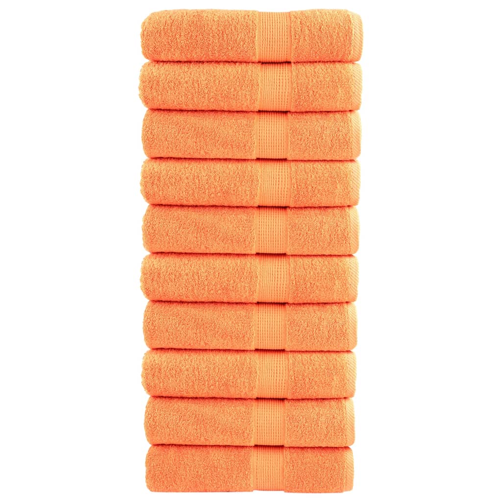 Hochwertiges Handtuch SOLUND 10 Stück orange 600 g/m²