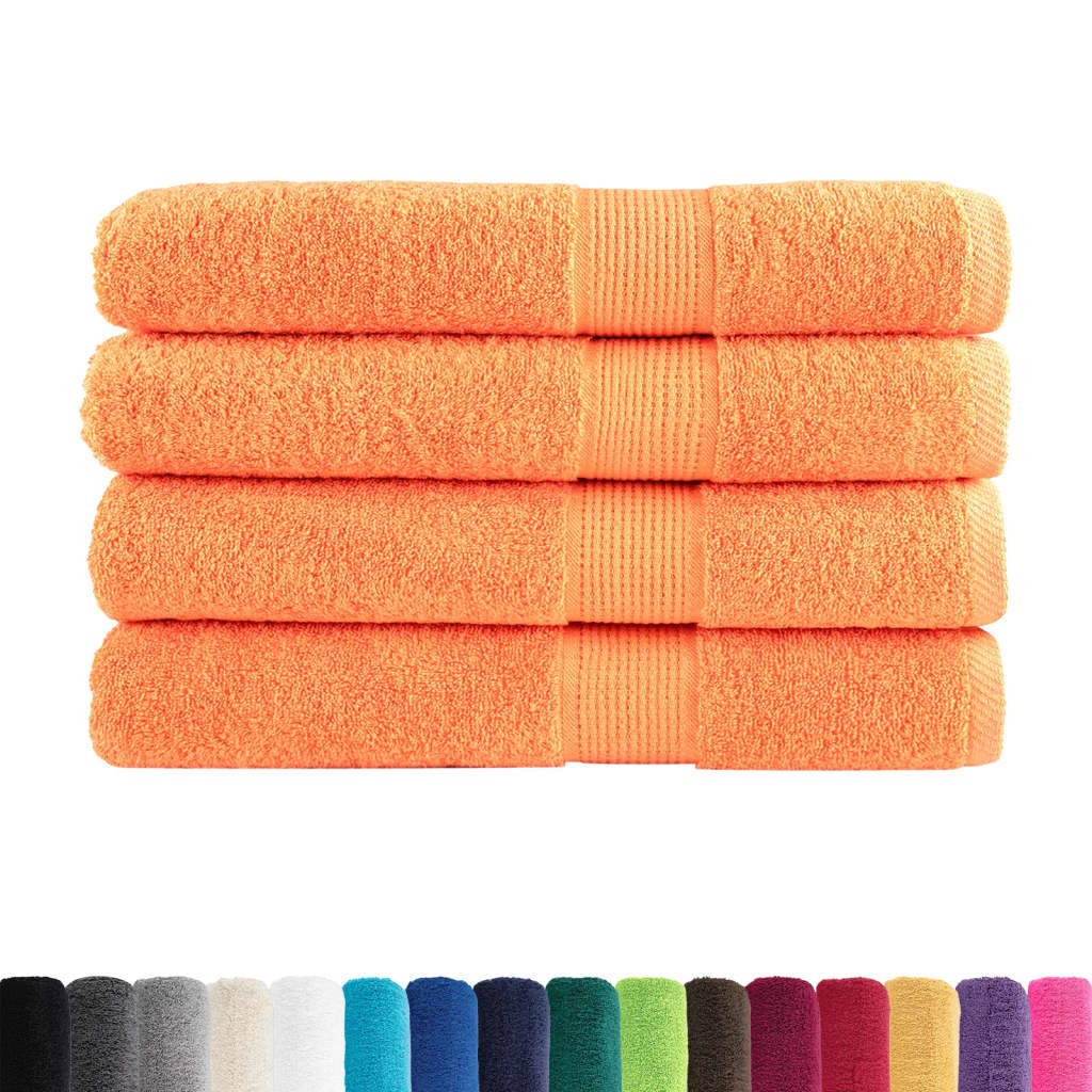 Serviettes de sauna de qualité supérieure SOLUND 4 pcs orange