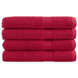 Serviettes de sauna de qualité supérieure SOLUND 4 pcs rouge