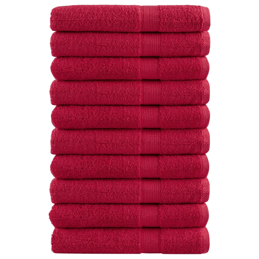 Serviettes de sauna de qualité supérieure SOLUND 10 pcs rouge