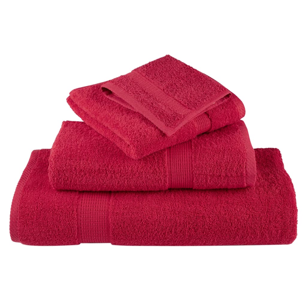 Serviettes de sauna de qualité supérieure SOLUND 10 pcs rouge