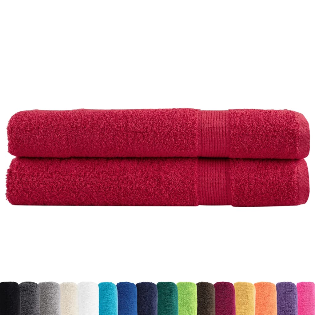 Serviettes de qualité supérieure SOLUND 2 pcs rouge 600 g/m²