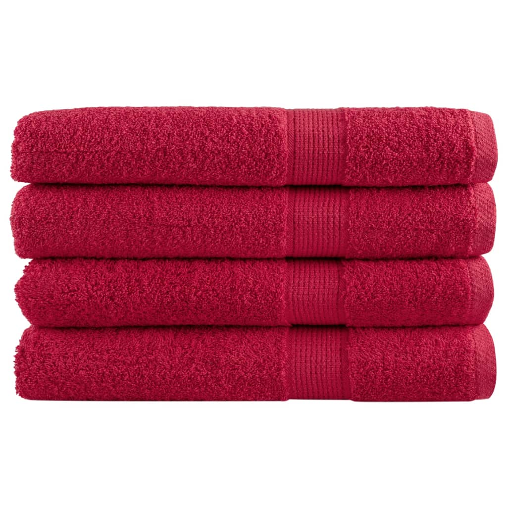 Serviettes de qualité supérieure SOLUND 4 pcs rouge 600 g/m²