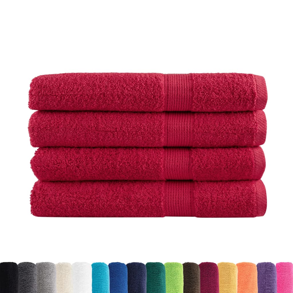 Serviettes de qualité supérieure SOLUND 4 pcs rouge 600 g/m²