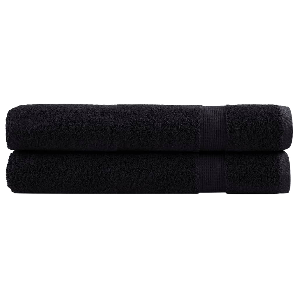 Serviettes de sauna de qualité supérieure SOLUND 2 pcs noir