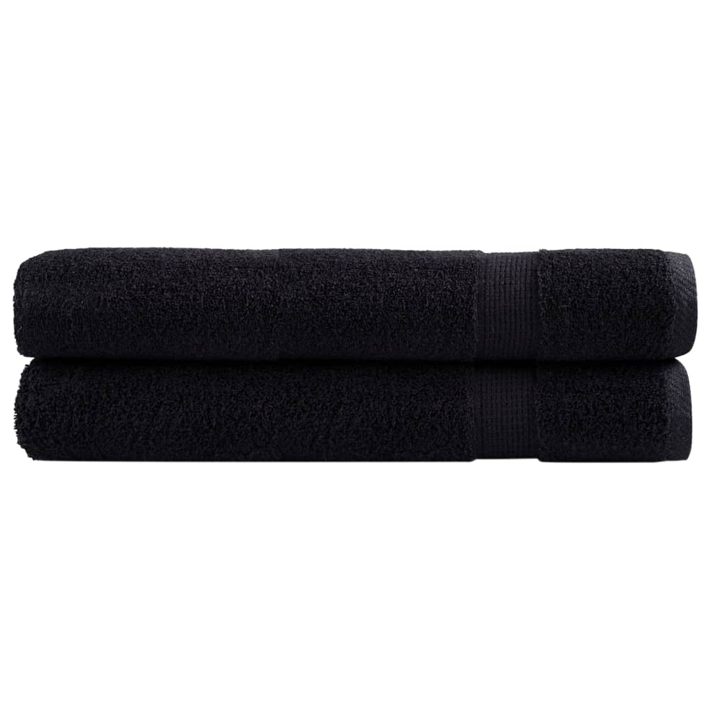 Serviettes de qualité supérieure SOLUND 2 pcs noir 600 g/m²