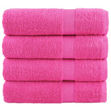 Serviettes de douche de qualité supérieure SOLUND 4 pcs rose