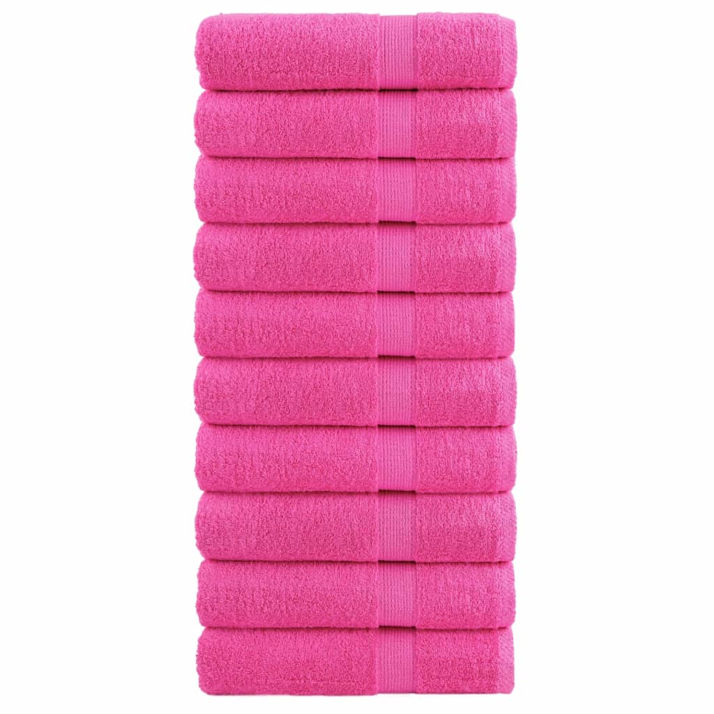 Serviettes de douche de qualité supérieure SOLUND 10 pcs rose