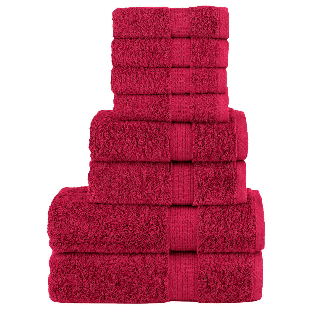 Ensemble de serviettes de qualité supérieure SOLUND 8 pcs rouge