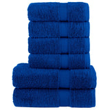 SOLUND 6 pcs Premium Towel Set Blue