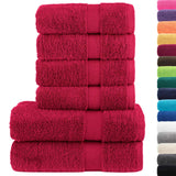 SOLUND 6 pcs Premium Towel Set Red