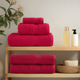 SOLUND 6 pcs Premium Towel Set Red