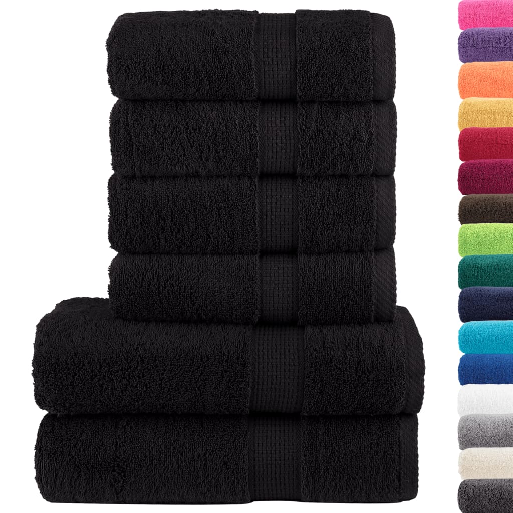 Ensemble de serviettes de qualité supérieure SOLUND 6 pcs noir