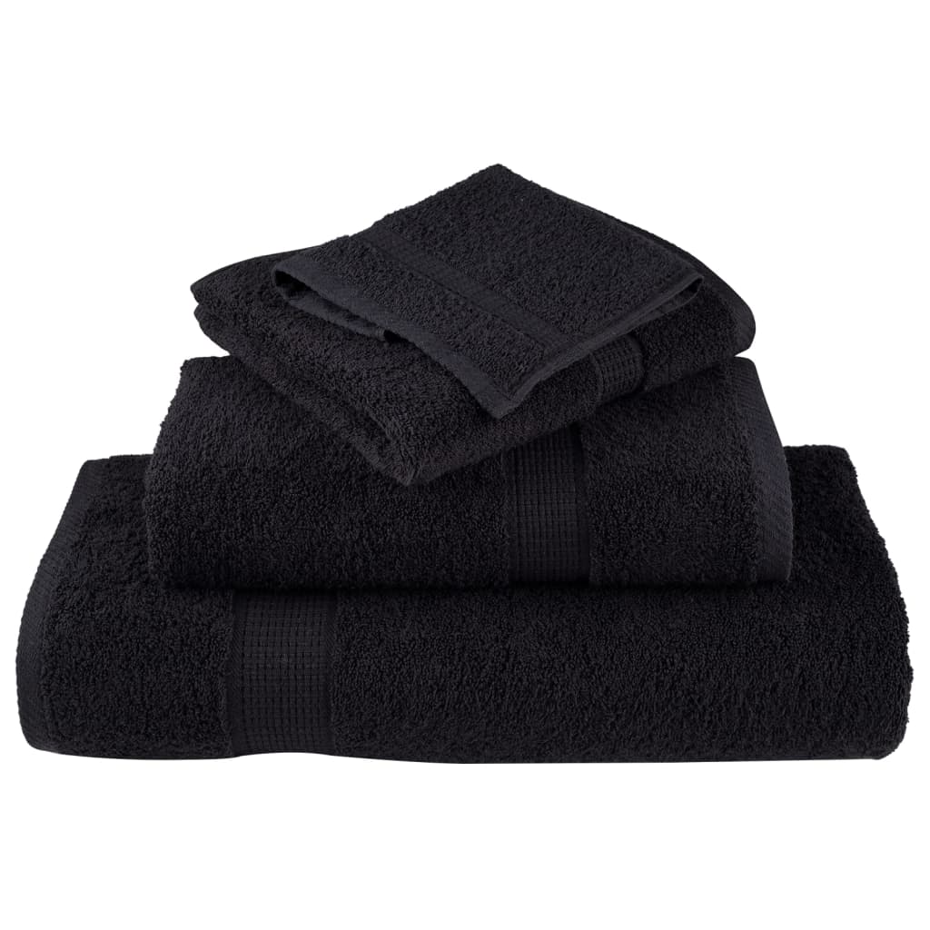 Ensemble de serviettes de qualité supérieure SOLUND 6 pcs noir