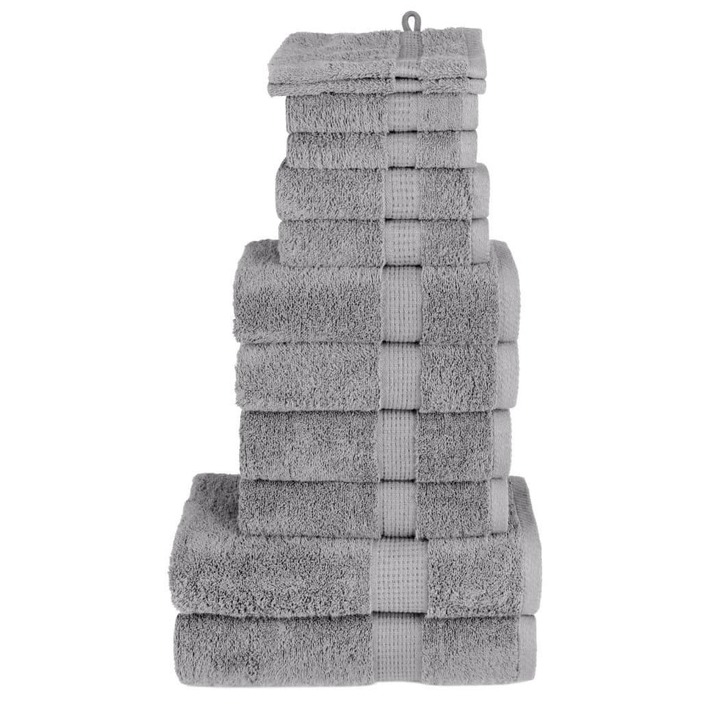 Ensemble de serviettes de qualité supérieure SOLUND 12 pcs gris